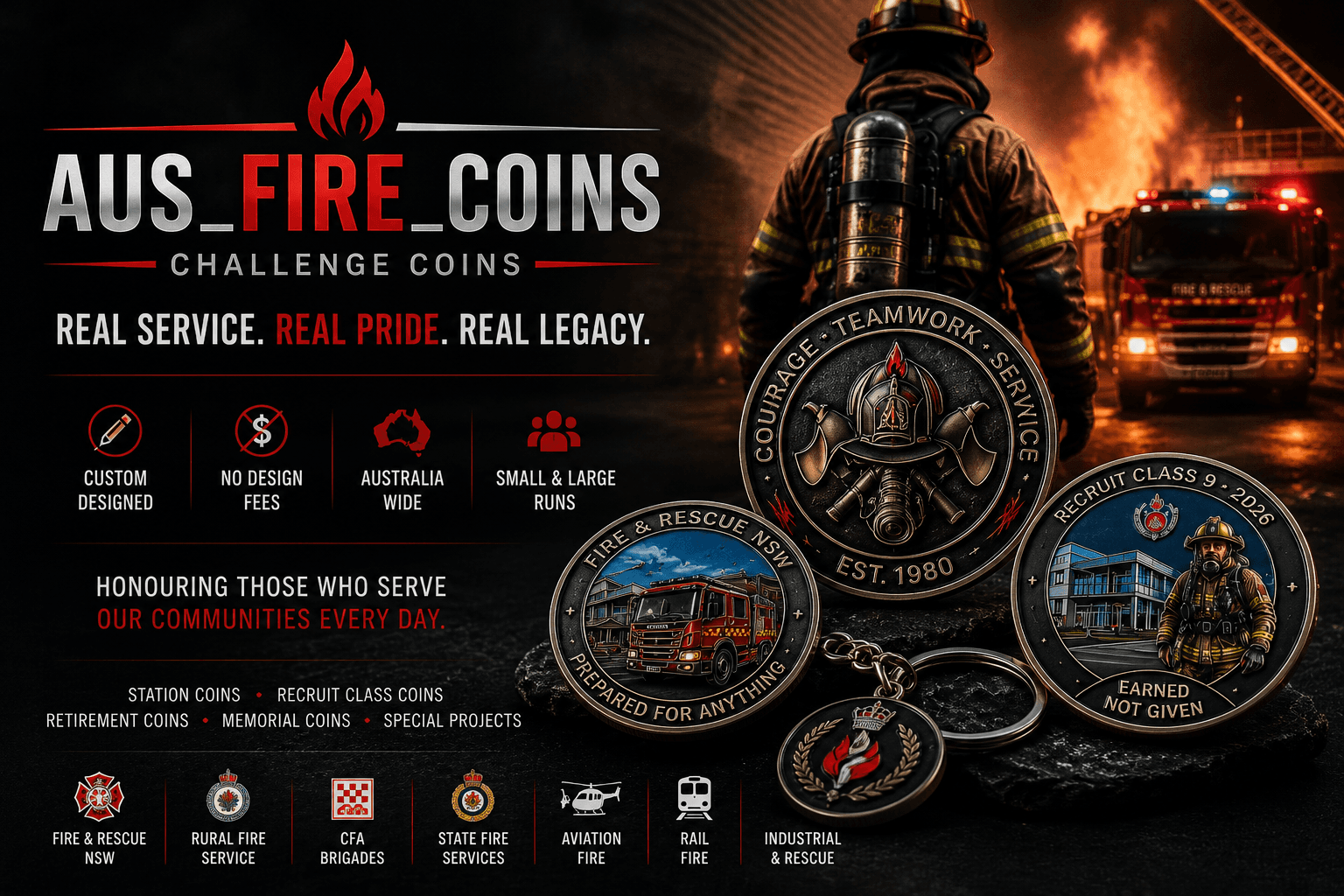 Aus Fire Coins — Other Trade / Service Business